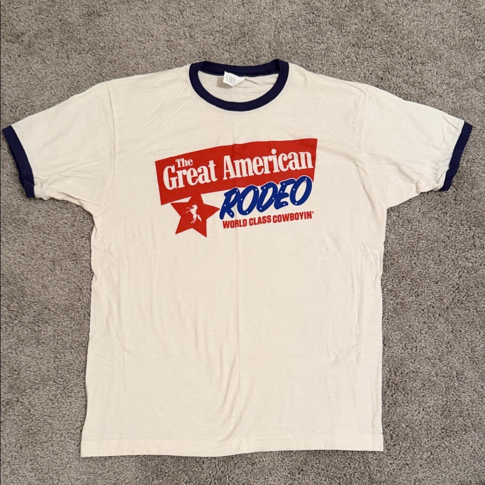The Great American Rodeo Men's Cream T-Shirt